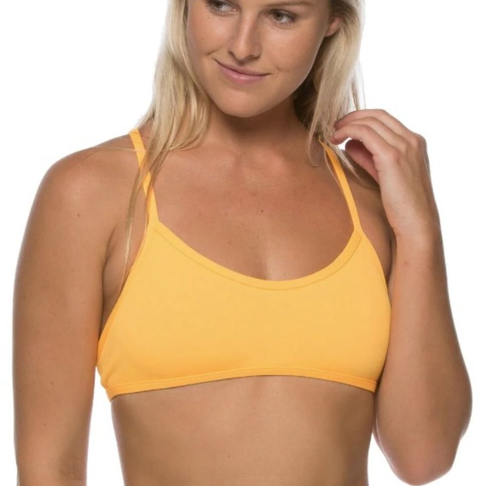 NWOT Mango/Orange Bikini Top "Ryan"